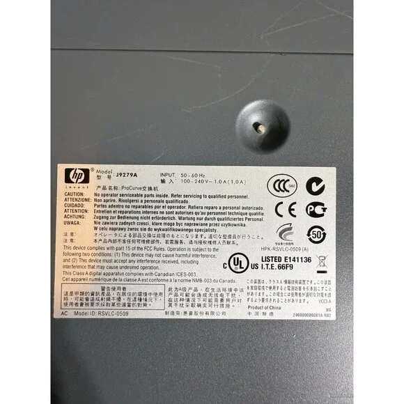 HP ProCurve 2510G-24 J9279A 24-Port Gigabit Ethernet Switch